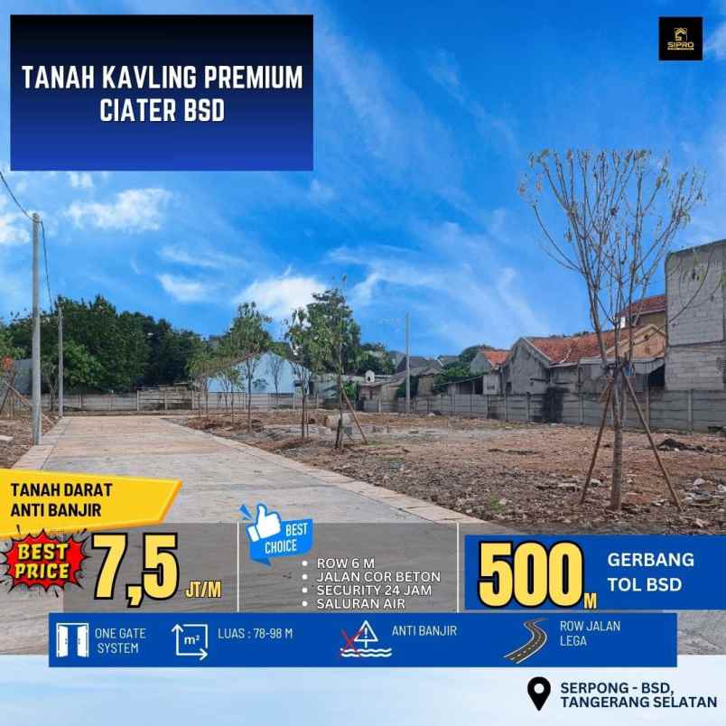 dijual tanah serpong tangsel