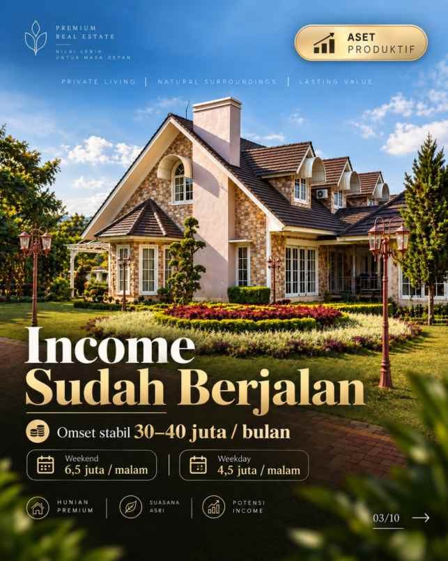 dijual villa ciampea kab bogor