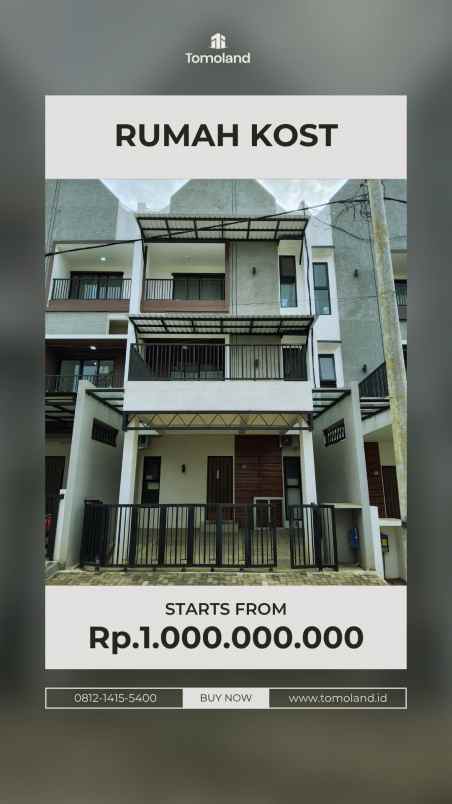 hub jual rumah kost malang desain modern minimalis