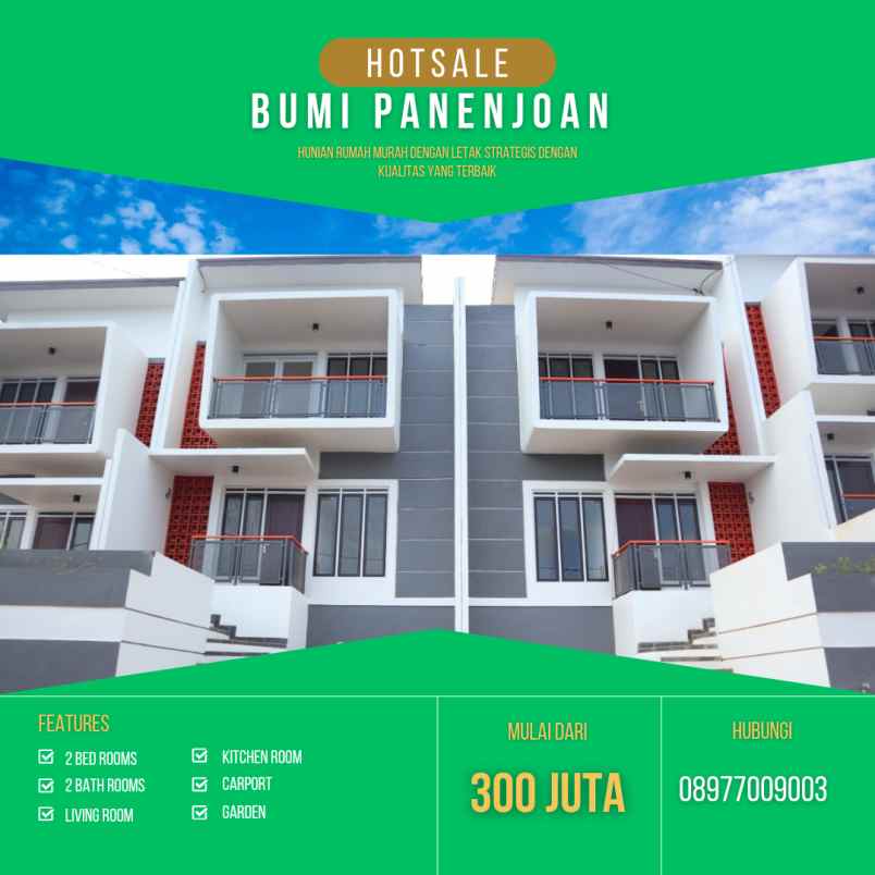 hunian lokasi strategis dp 1 juta all in