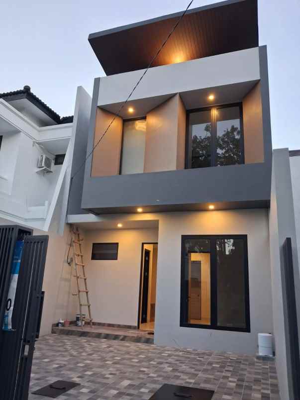 jual rumah minimalis modern manyar jaya surabaya
