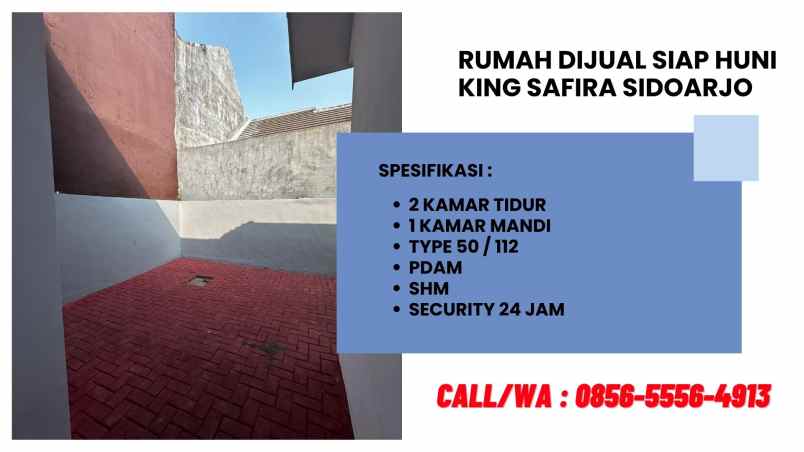 jual rumah siap huni di king safira sidoarjo
