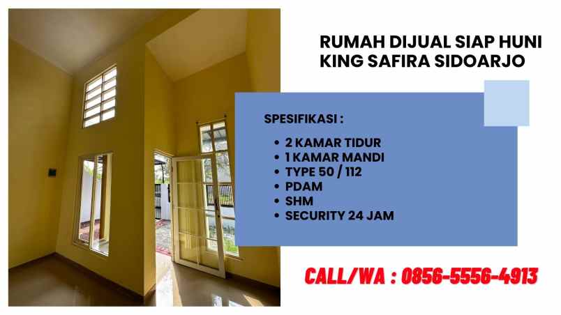 jual rumah siap huni di king safira sidoarjo