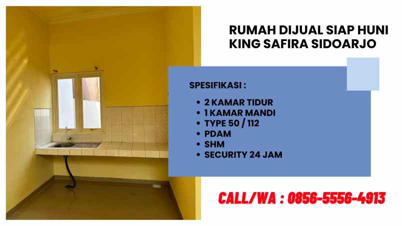 jual rumah siap huni di king safira sidoarjo