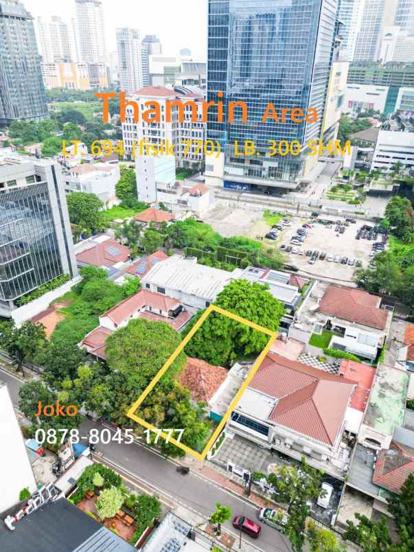 lahan komersial k1 dekat jl thamrin jakarta pusat