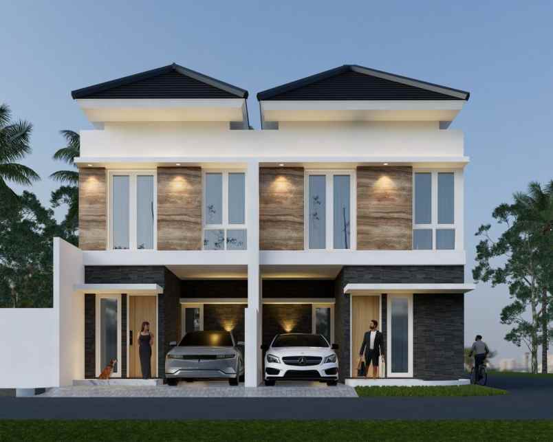 new gress rumah 2 lantai darmo permai surabaya barat