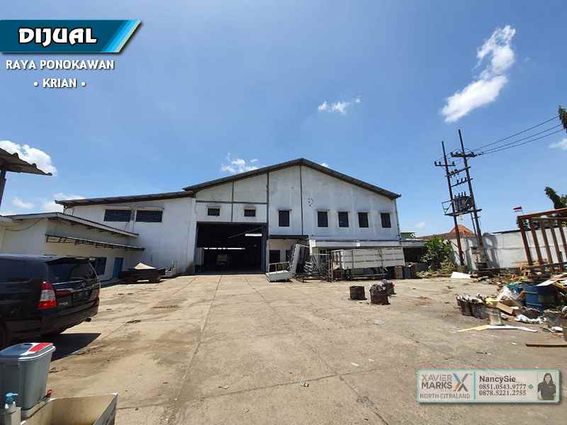ruko gudang kantor jl raya ponokawan krian