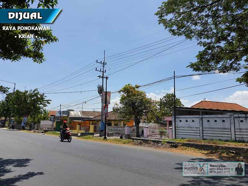 ruko gudang kantor jl raya ponokawan krian