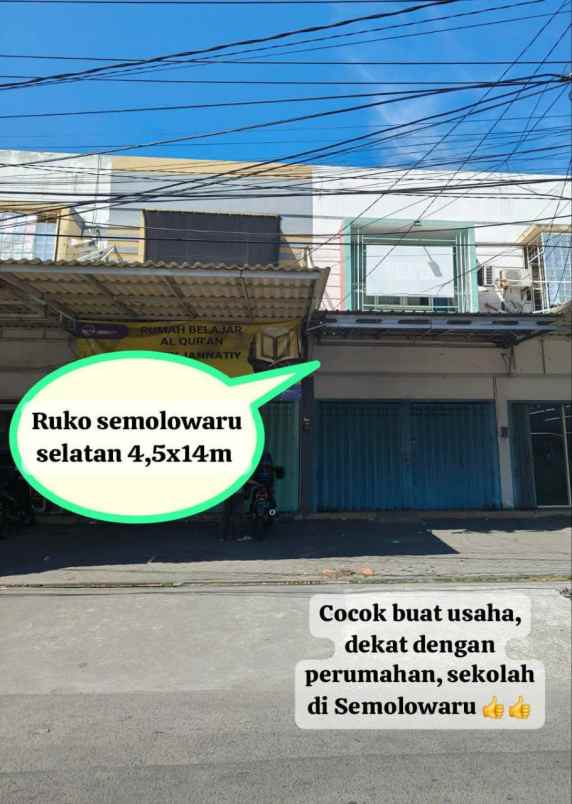 ruko semolowaru selatan strategis