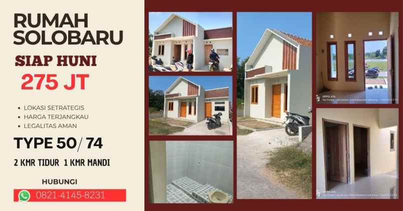 rumah baru siap huni dekat pusat solobaru