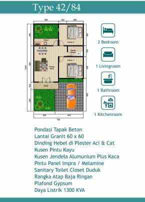 rumah cluster 400 jt an di kalimulya cilodong depok