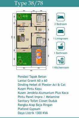 rumah cluster 400 jt an di kalimulya cilodong depok
