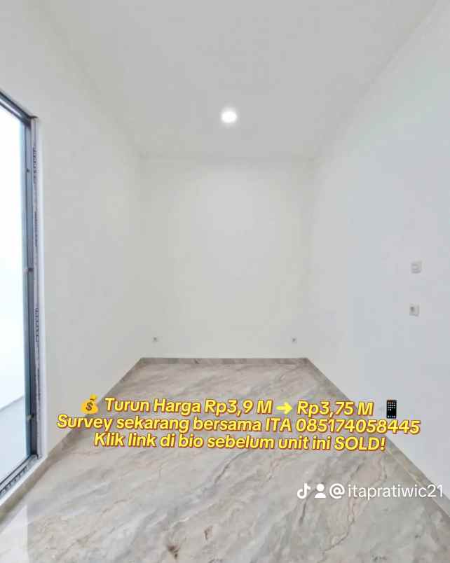 rumah dijual bintaro sektor 9 turin harga jadi 3 75 m