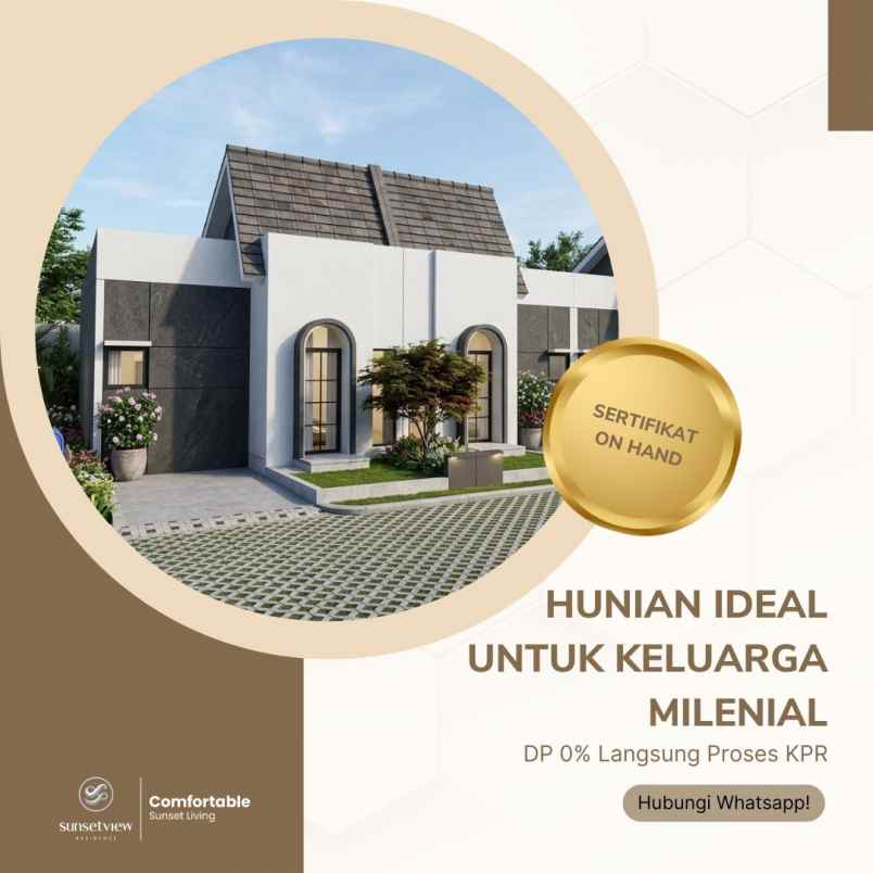 rumah eksklusif malang free pagar kanopi kitchen set