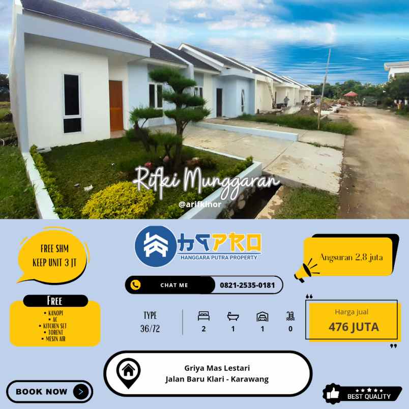 rumah komersil paling strategis di timur karawang