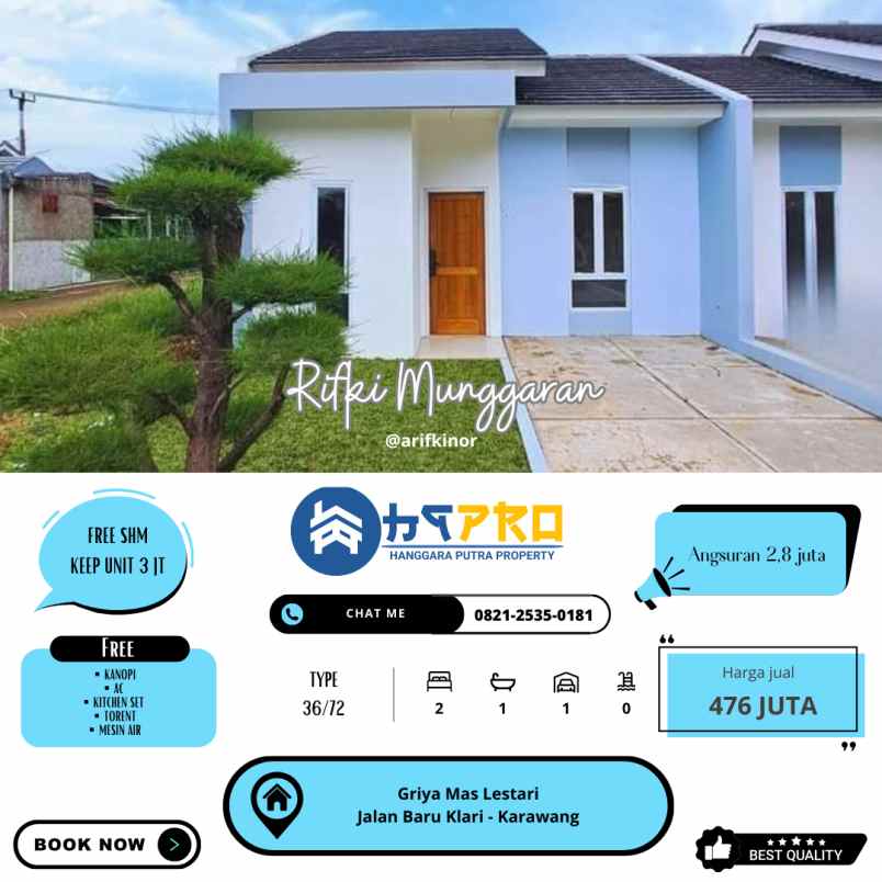 rumah komersil paling strategis di timur karawang