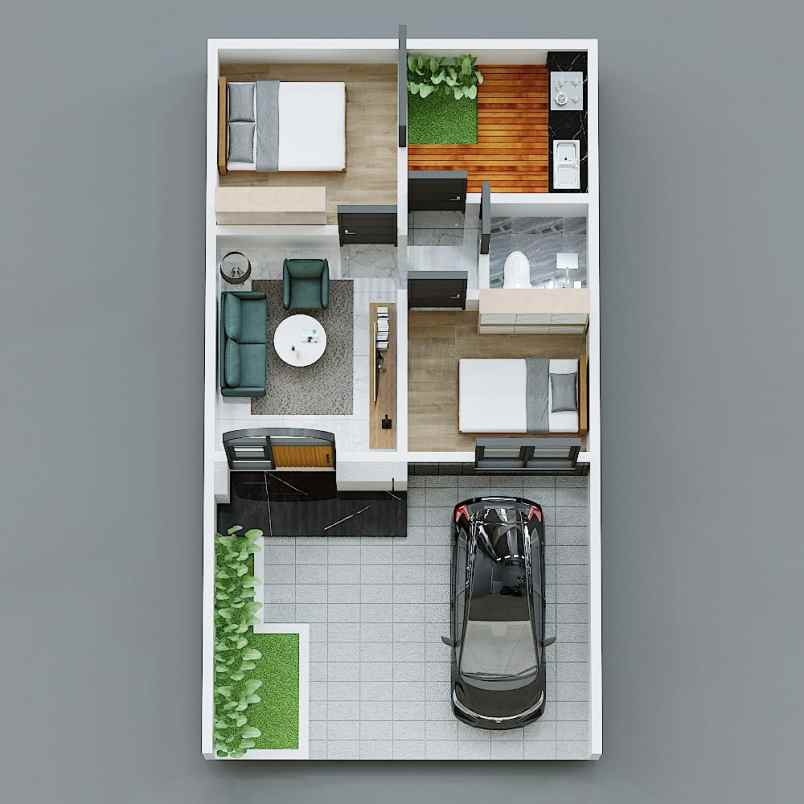 rumah minimalis modern junrejo kota batu