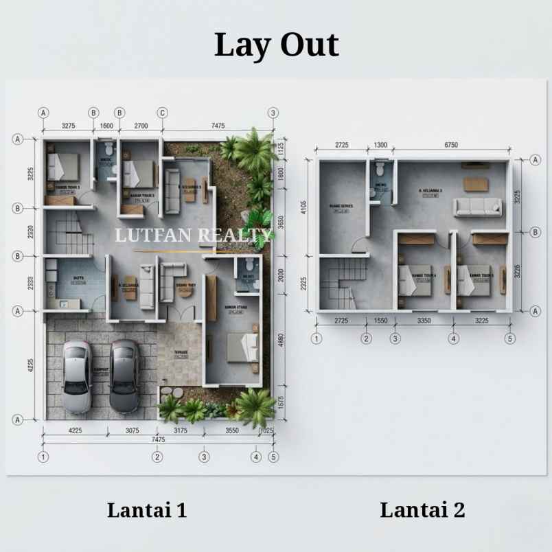 rumah modern minimalis dekat tol andara