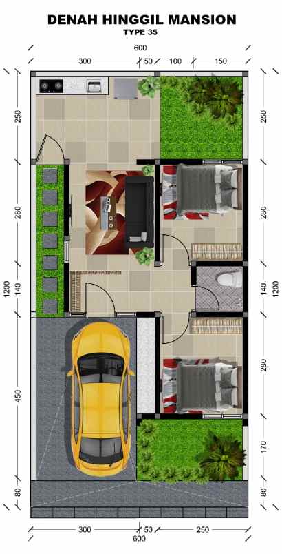 rumah murah 300 jutaan fasilitas lengkap