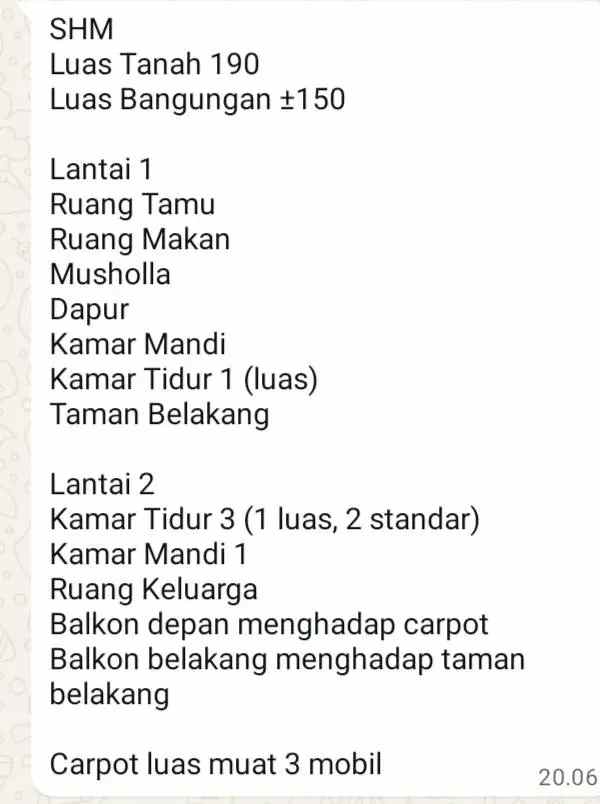 rumah perabot dekat pasar batu madewo apples