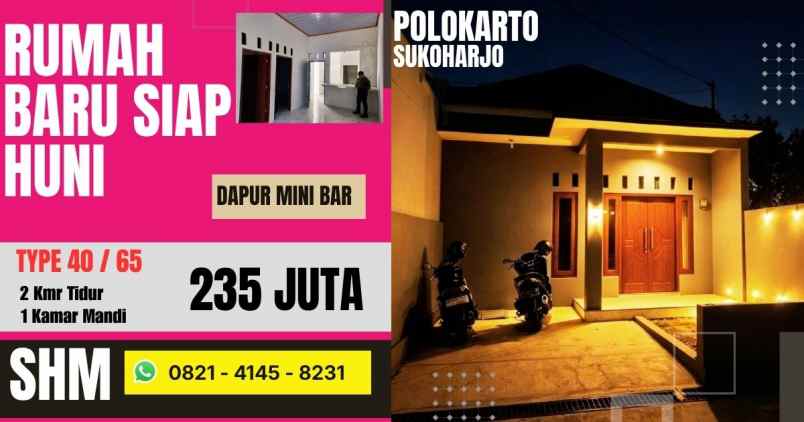 rumah siap huni sukoharjo timur solo