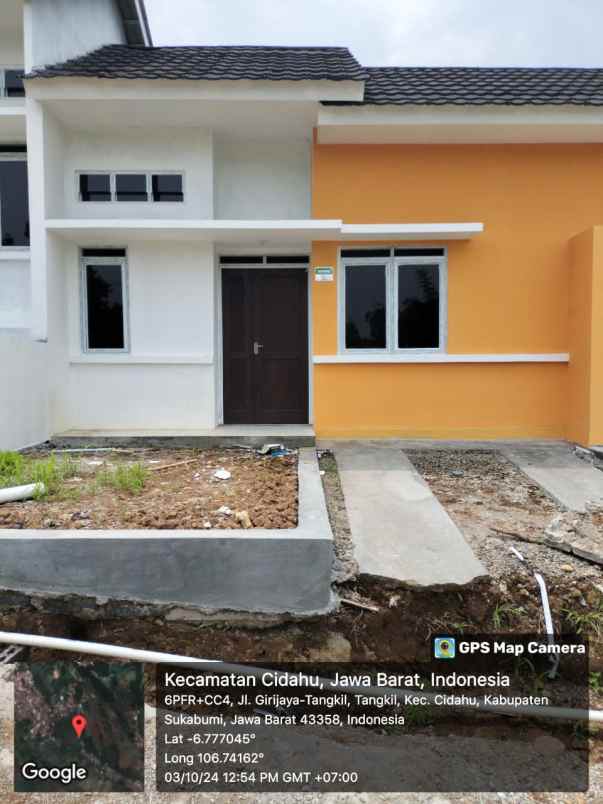 rumah subsidi bangunan komersil di cidahu sukabumi