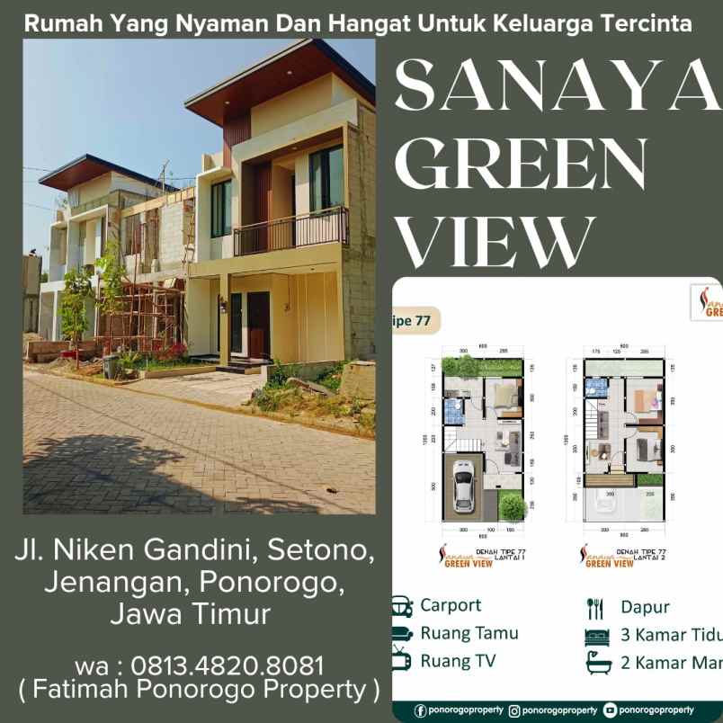 rumah syariah 2 lantai favorit di ponorogo