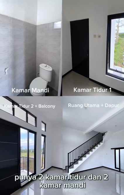 rumah villa karangploso 2 lantai start 300 jutaan