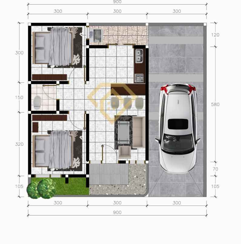 sisa 1 unit rumah hook lokasi strategis belakang umy