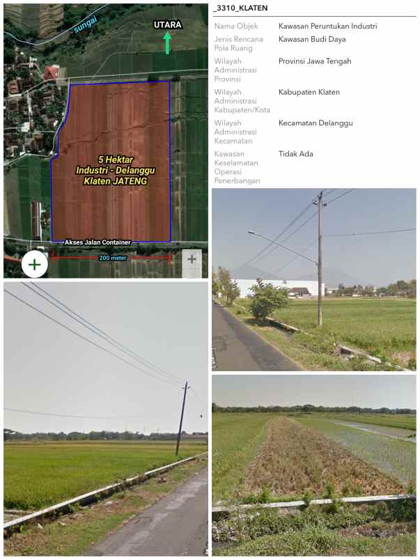 tanah delanggu klaten jateng