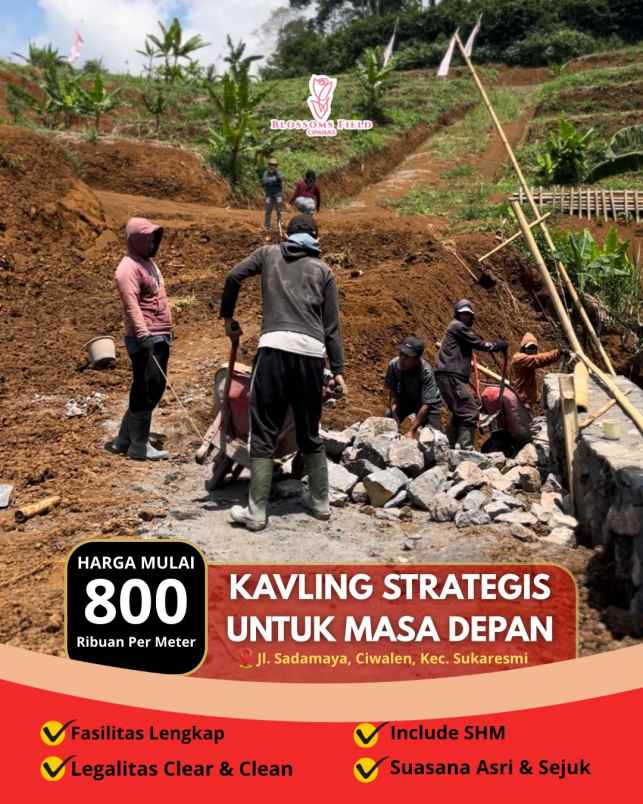 tanah kavling strategis di sukaresmi cianjur