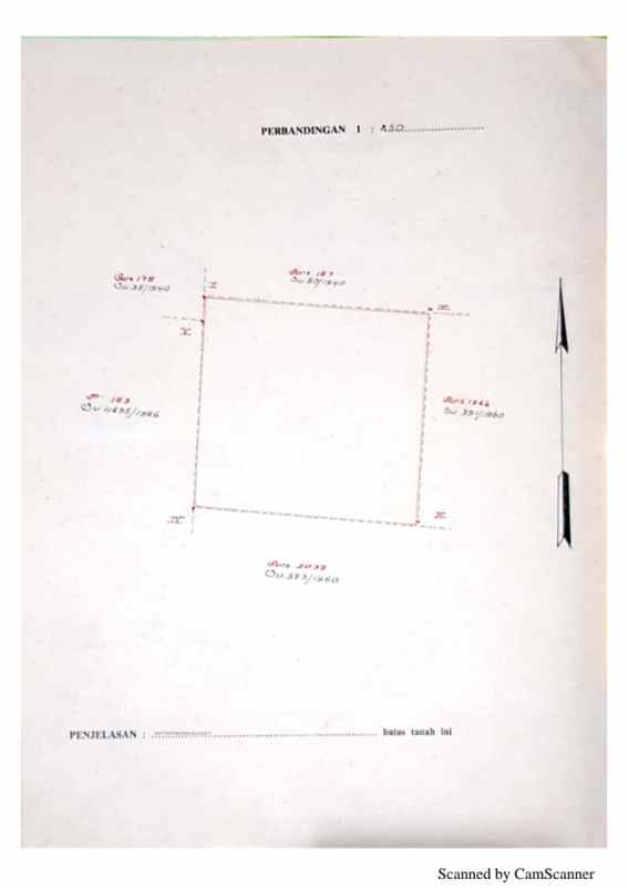 tanah yogyakarta 10 menit tugu jogja shm p