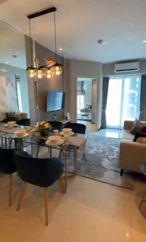 apartemen amor 2br full furnish mewah siap huni