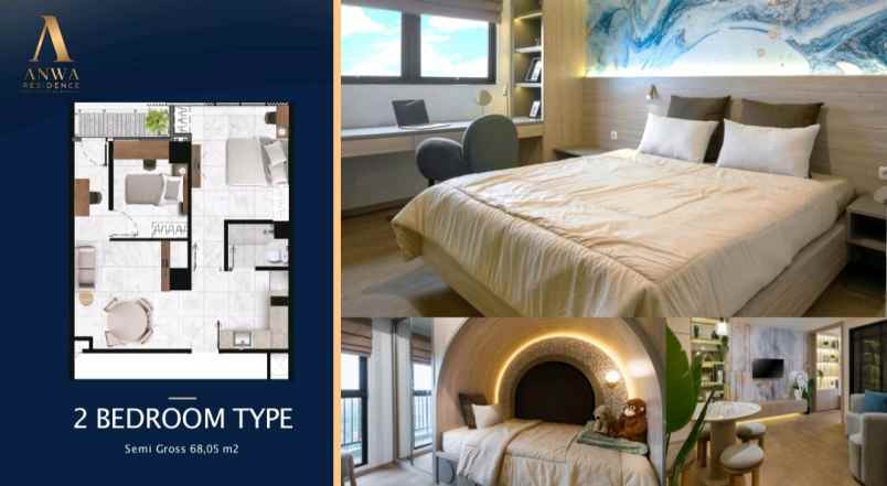 dijual apartemen anwa bintaro harga perdana