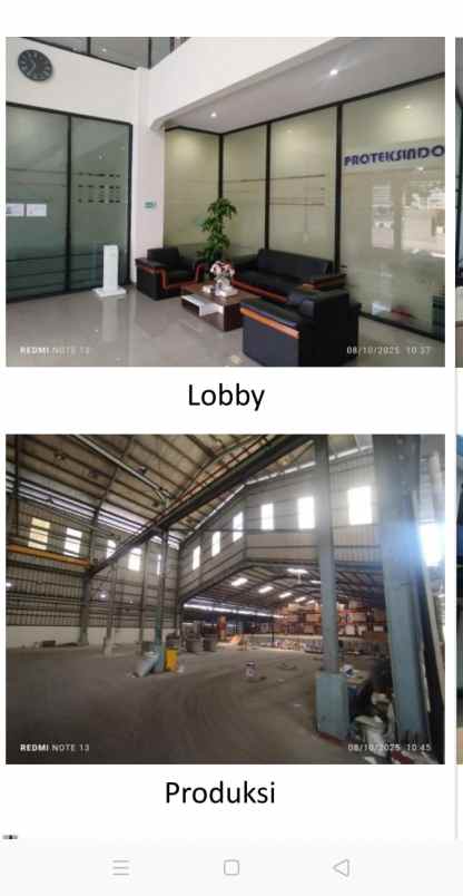 dijual disewakan pabrik jl raya siliwangi pasar kemis