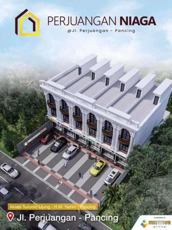 dijual ruko gudang kantor jalan perjuangan hm yamin