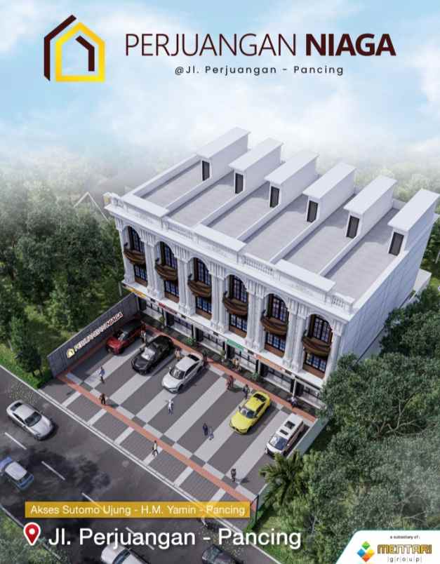 dijual ruko gudang kantor jalan perjuangan hm yamin