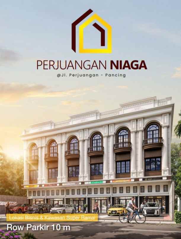 dijual ruko gudang kantor jalan perjuangan hm yamin