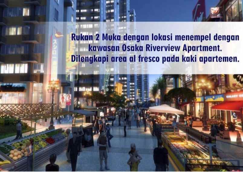 dijual ruko osaka pik 2