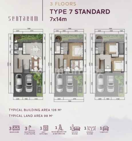dijual rumah cluster sentarum asya jgc