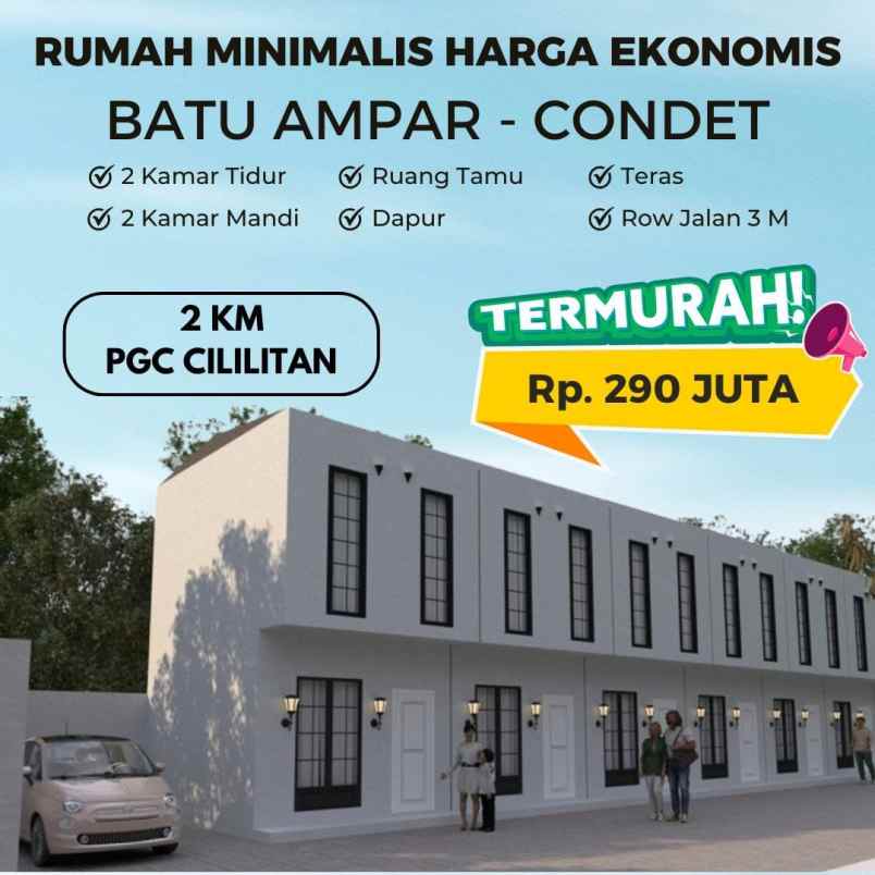 dijual rumah condet batu ampar kramatjati