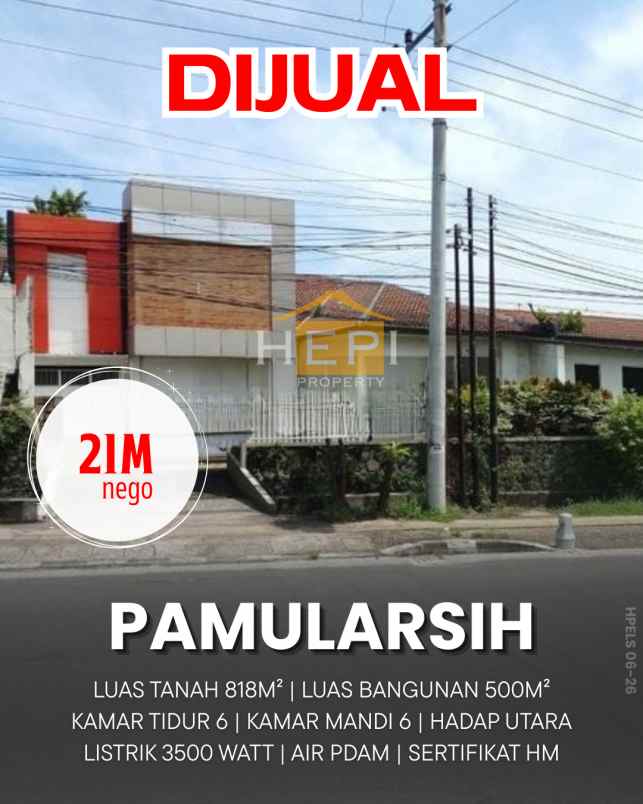 dijual rumah di pamularsih semarang