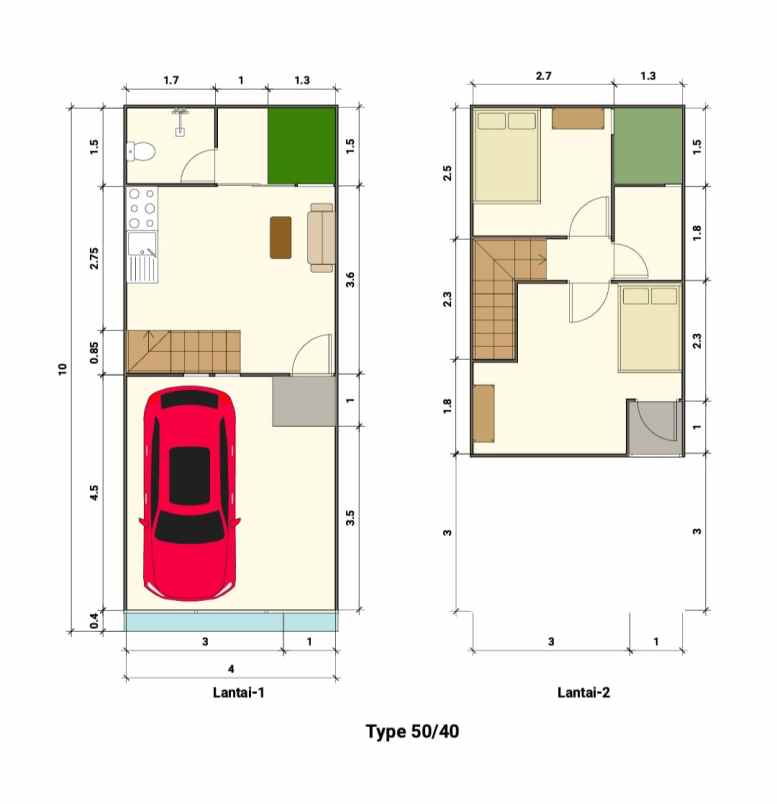 dijual rumah gunung anyar emas