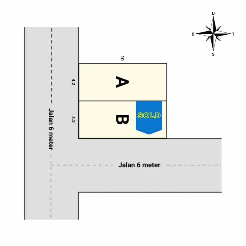 dijual rumah gunung anyar emas