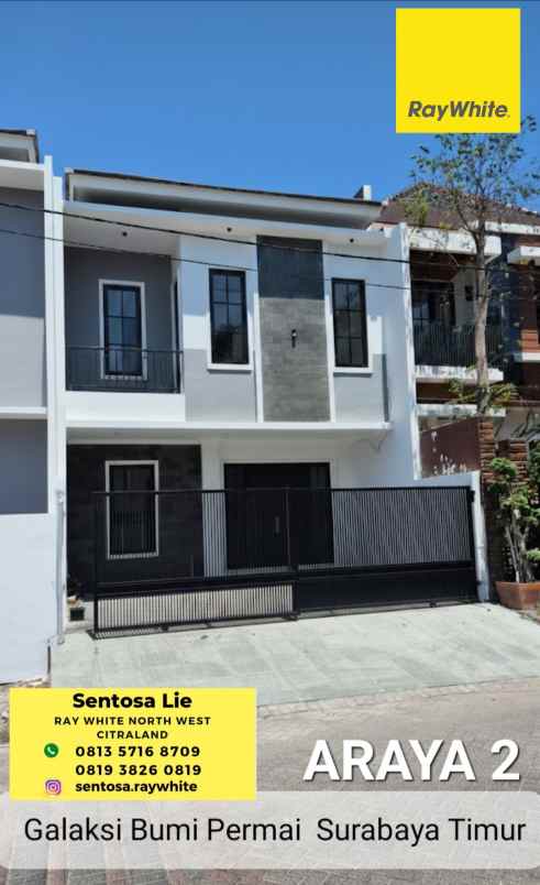 dijual rumah jalan araya 2 galaxy bumi