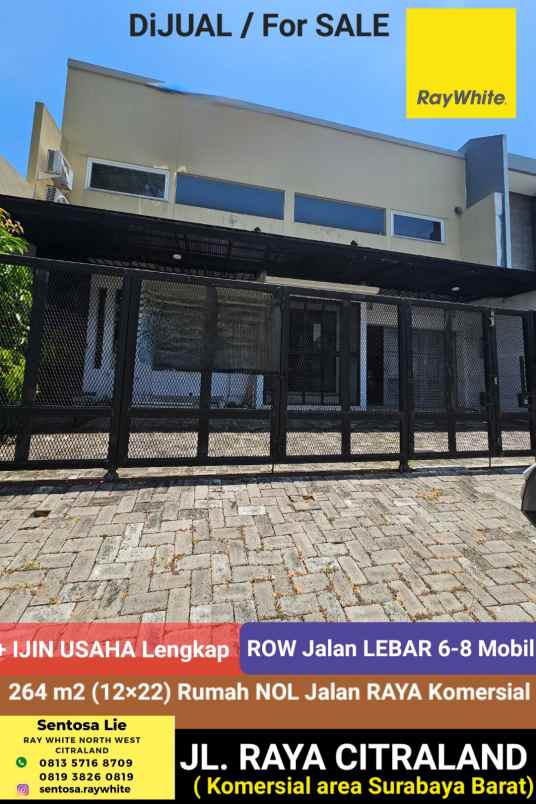 dijual rumah jalan citraland utama