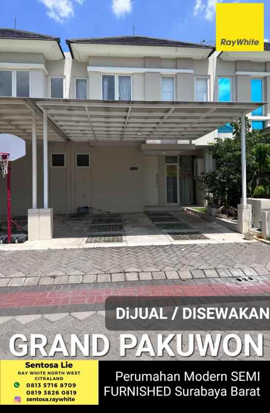 dijual rumah jalan grand pakuwon