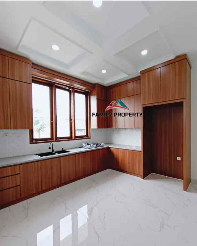 dijual rumah jalan raya kavling deplu