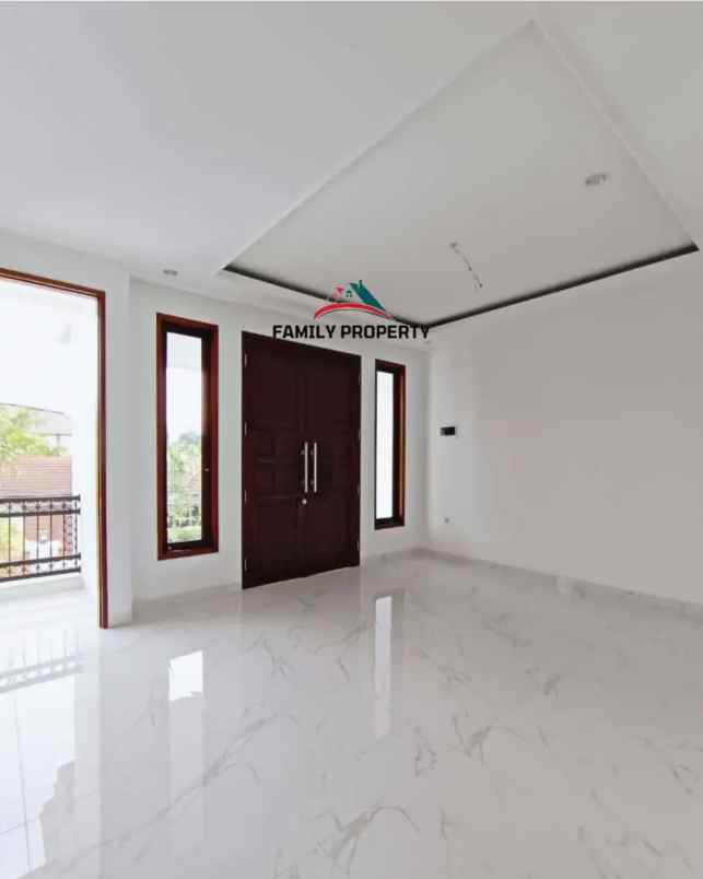 dijual rumah jalan raya kavling deplu