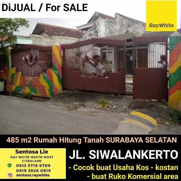 dijual rumah jalan siwalankerto